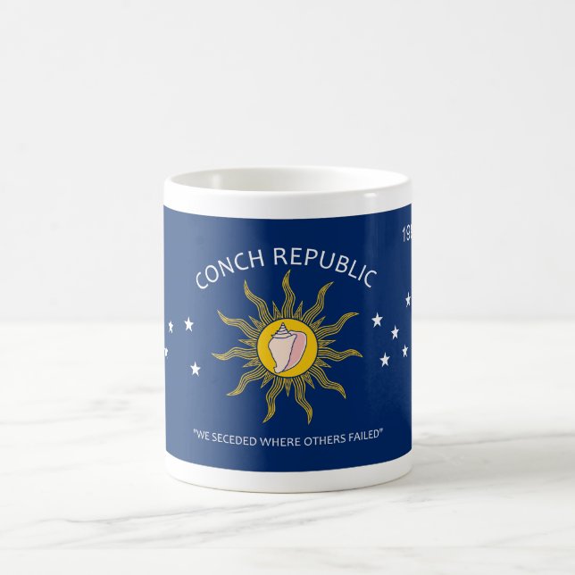 Mug Drapeau de République de conque (Centre)