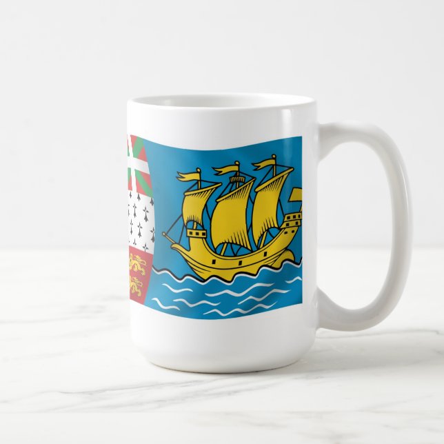 Mug Drapeau de Saint-Pierre-et-Miquelon (Droite)