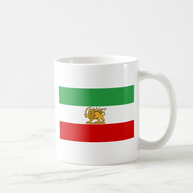 Mug Drapeau de Shah de 1964-1980) شیروخورشید de l'Iran (Droite)