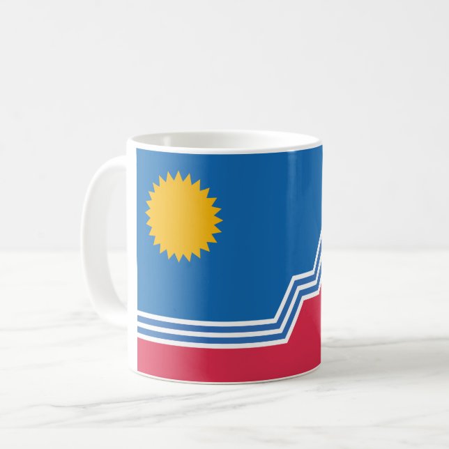 Mug Drapeau de Sioux Falls, Dakota du Sud (Devant gauche)