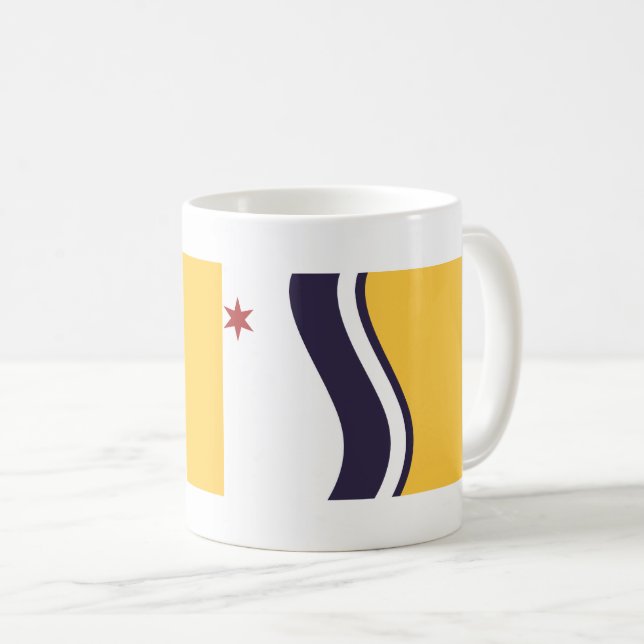 Mug Drapeau de South Bend, Indiana (Devant droit)