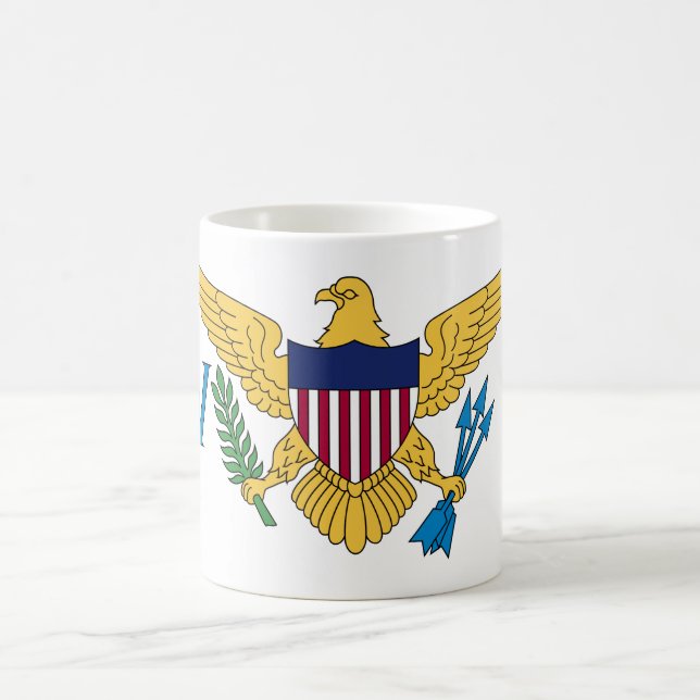 Mug Drapeau des îles Vierges américaines patriotiques (Centre)