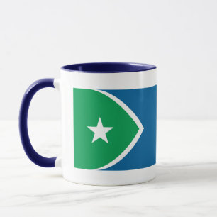 Mug Drapeau des rapides de cèdre, Iowa