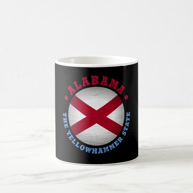 MUG DRAPEAU D'ÉTAT D'ALABAMA (Centre)