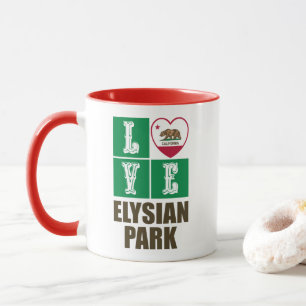 Mug Drapeau d'État de Californie Coeur Elysian Park