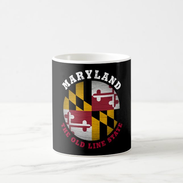 MUG DRAPEAU D'ÉTAT DE LA VIEILLE LIGNE DE MARYLAND (Centre)