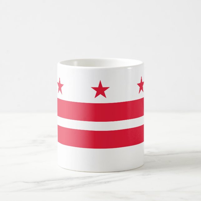 Mug Drapeau d'État de Washington DC (Centre)