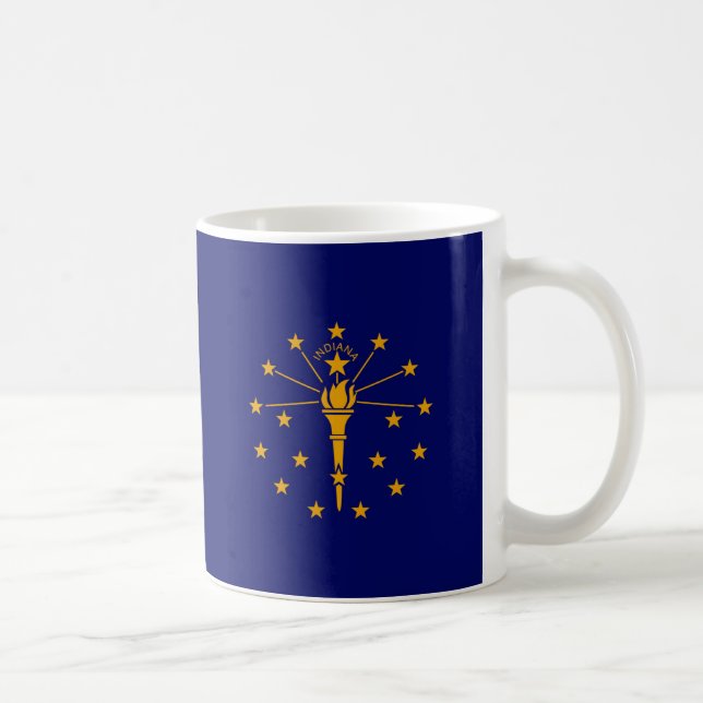 Mug Drapeau d'état Indiana (Droite)