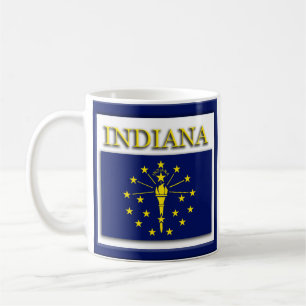 Mug Drapeau d'état Indiana