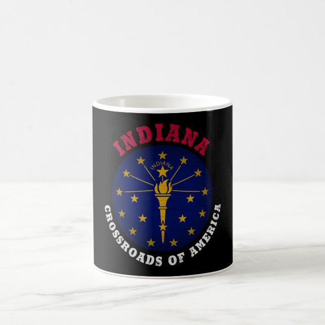 MUG DRAPEAU D'ÉTAT INDIANA CROSSROADS (Centre)