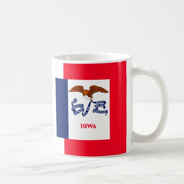Mug Drapeau d'État Iowa (Droite)