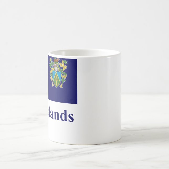 Mug Drapeau d'îles de Pitcairn avec le nom (Centre)