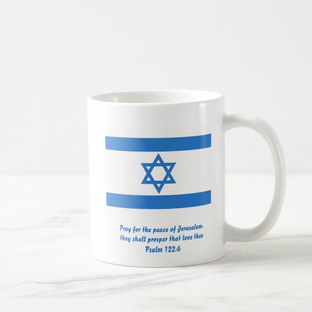 Mug Drapeau d'Israël, (Droite)