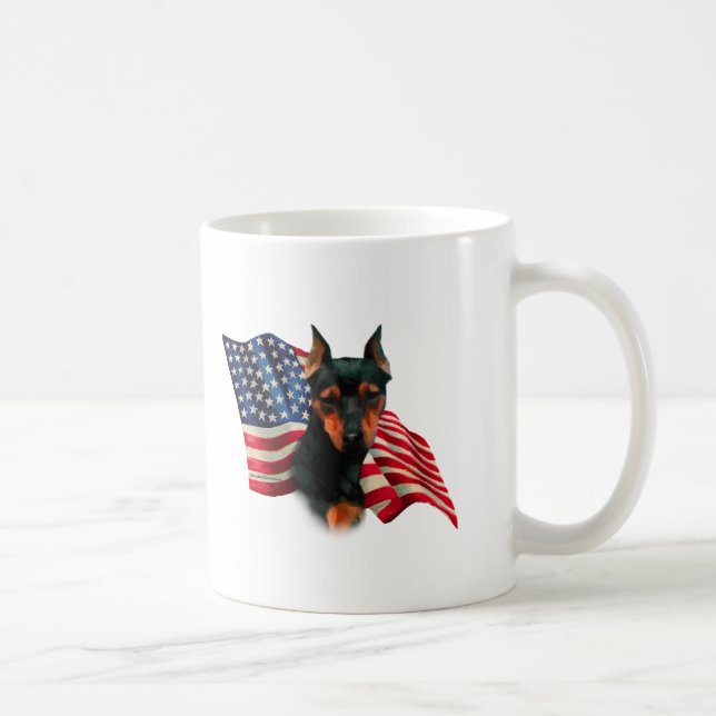 Mug Drapeau du broche miniature (noir) (Droite)