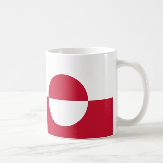 Mug Drapeau du Groenland - Musique en céramique (Droite)