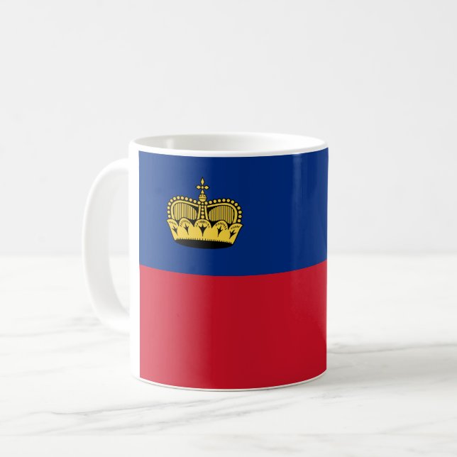 Mug Drapeau du Liechtenstein (Devant gauche)