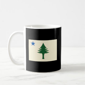 Mug Drapeau Du Maine 1901 État Du Maine Drapeau E Arbr