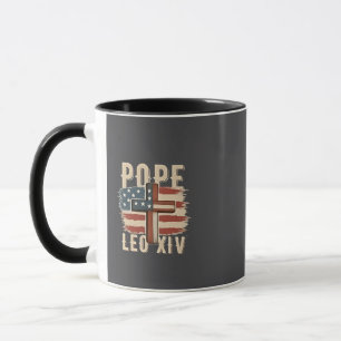 Mug Drapeau du Pape Léon XIV Église chrétienne Da Pope