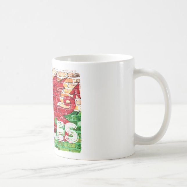 Mug Drapeau du Pays de Galles en brique (Droite)