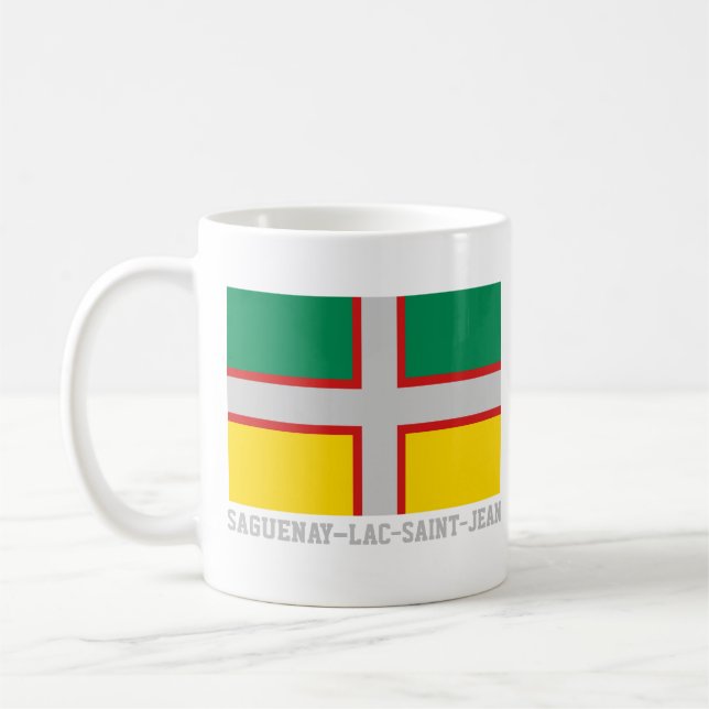 Mug Drapeau du Saguenay-Lac-Saint-Jean (QUÉBEC) (Gauche)