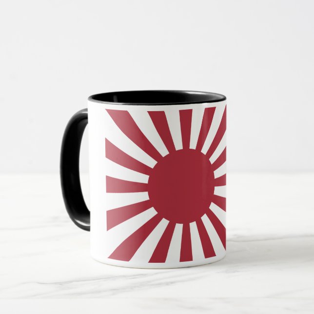Mug Drapeau du soleil levant impérial du Japon, Edo à  (Devant gauche)
