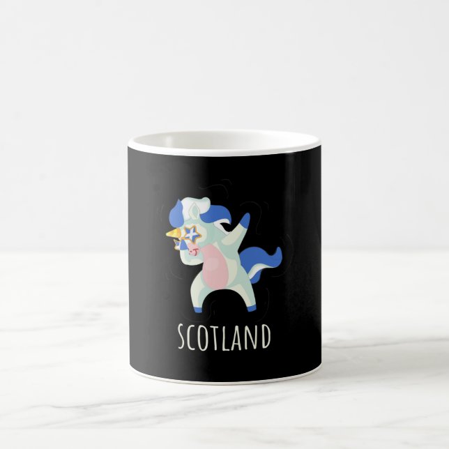 Mug Drapeau écossais Dabbing Unicorne (Centre)