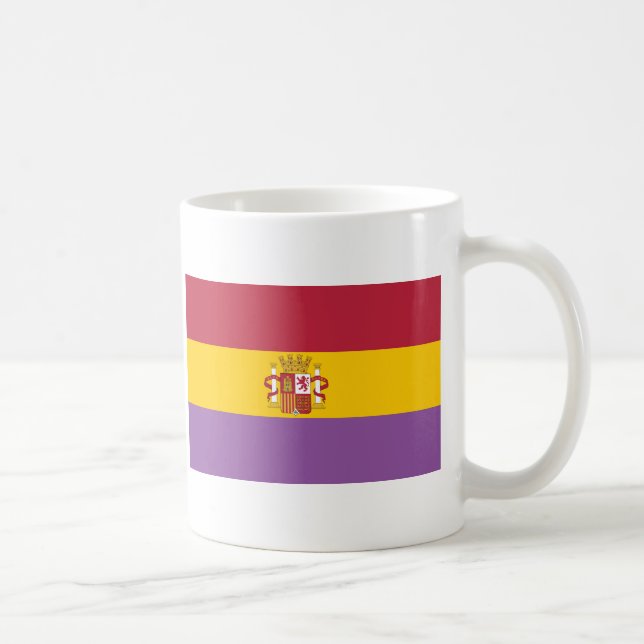 Mug Drapeau en second lieu espagnol de République (Droite)