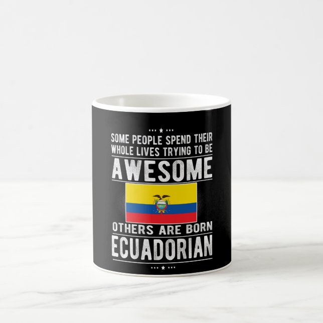 Mug Drapeau équatorien Equateur Patrimoine des racines (Centre)