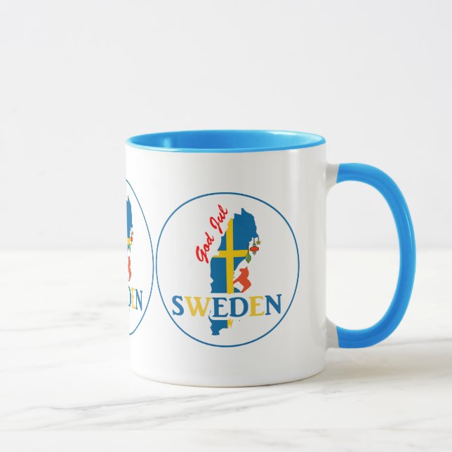 Mug Drapeau et Dieu juillet de carte de la Suède (Droite)