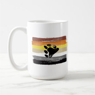 Mug Drapeau et symbole de la fierté de l'ours peint
