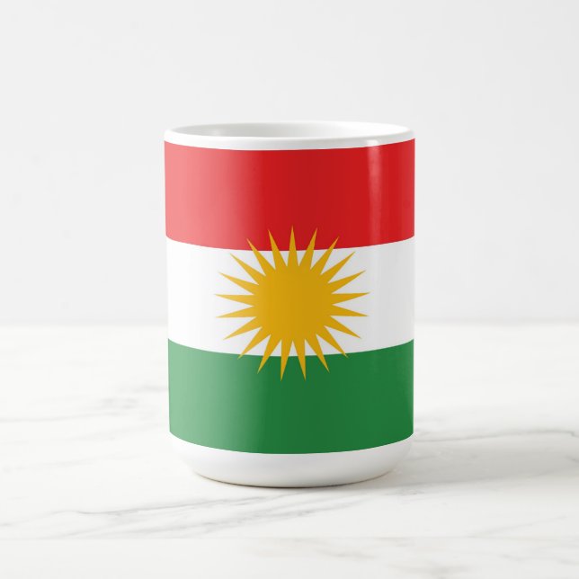Mug Drapeau ethnique du Kurdistan (Centre)