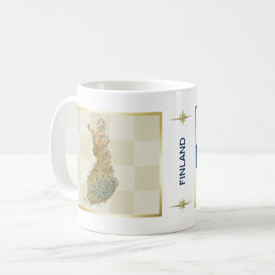 Mug Drapeau Finlande + Musique de carte