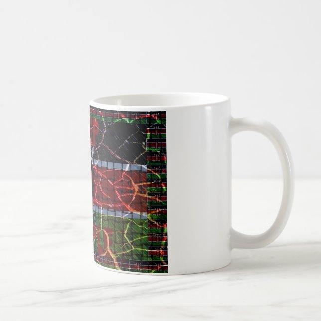 Mug Drapeau fissuré : Faites simple - Résilience kenya (Droite)