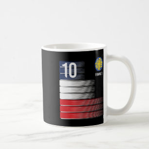 Mug Drapeau France Numéro 10 Football Français Hommes 