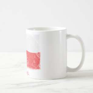 Mug Drapeau grunge de la Pologne