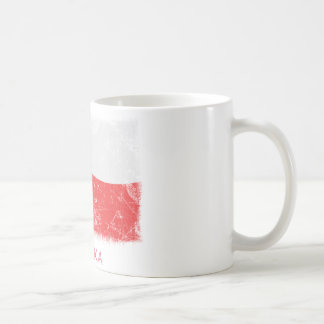 Mug Drapeau grunge de la Pologne