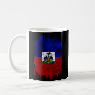Mug Drapeau haïtien Nou La Distressed Zoe Pound Haïti