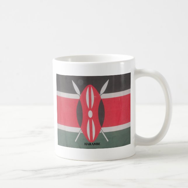 Mug Drapeau Harambe vintage Kenya (Droite)