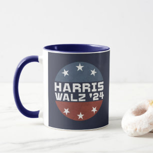 Mug Drapeau Harris Walz 2024 Campagne USA