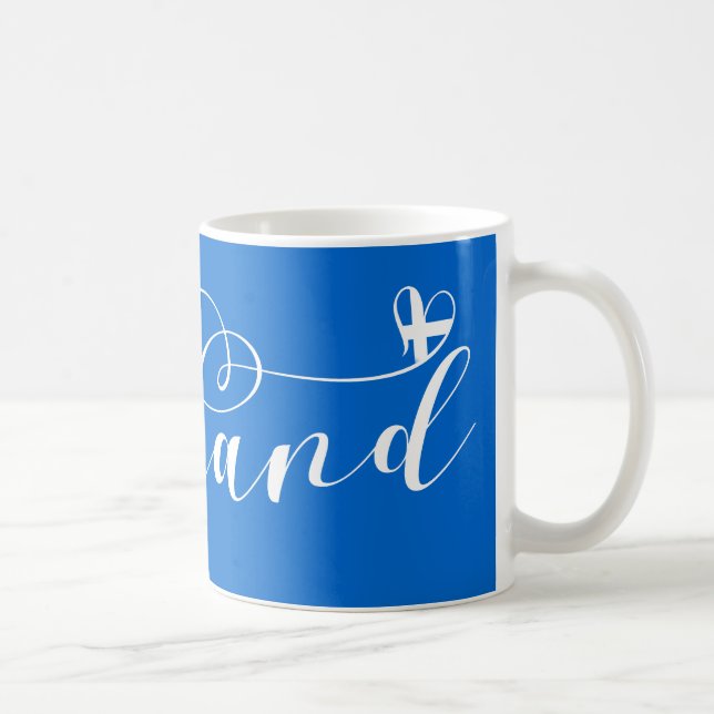 Mug Drapeau Heart Shetland, Îles Shetland (Droite)