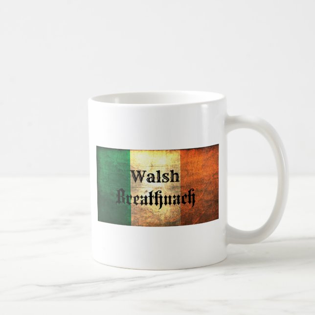 Mug Drapeau irlandais Walsh (Droite)