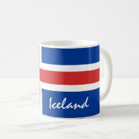 Drapeau islandais & fans de vacances/sports island