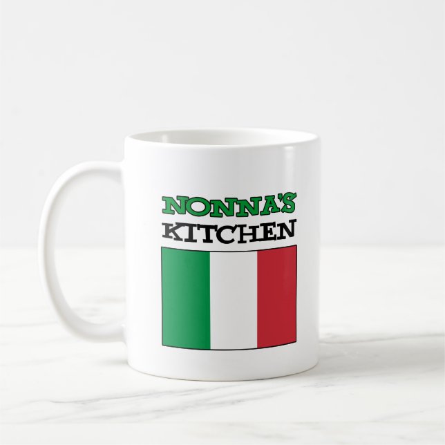 Mug Drapeau italien de la cuisine de Nonna (Gauche)