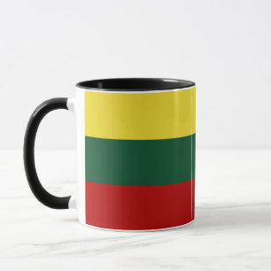 Mug Drapeau jaune rouge lituanien