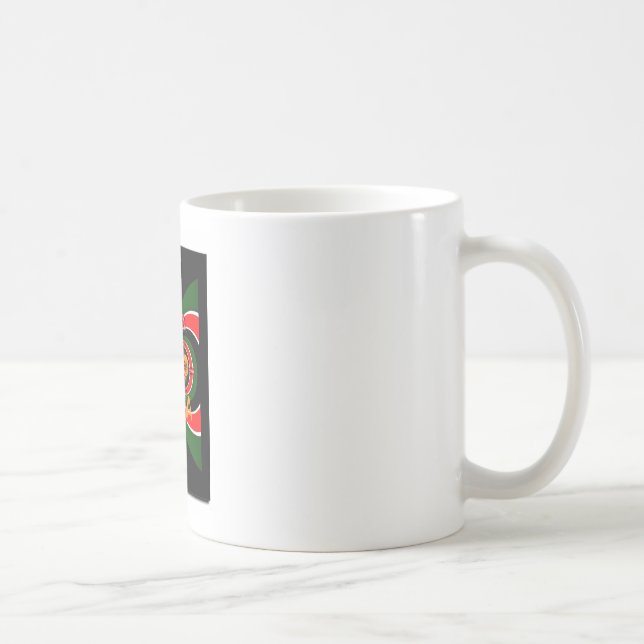 Mug Drapeau Kenya d'inspiration africaine - Art Abstra (Droite)