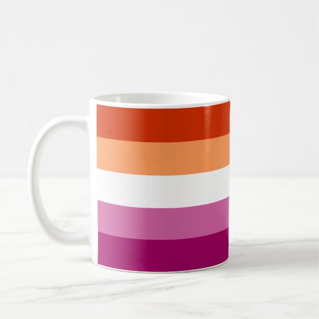 Mug Drapeau lesbien (Gauche)