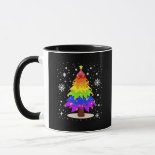 Mug Drapeau LGBT Sapin de Noël Joyeux Noël Gay LGBT