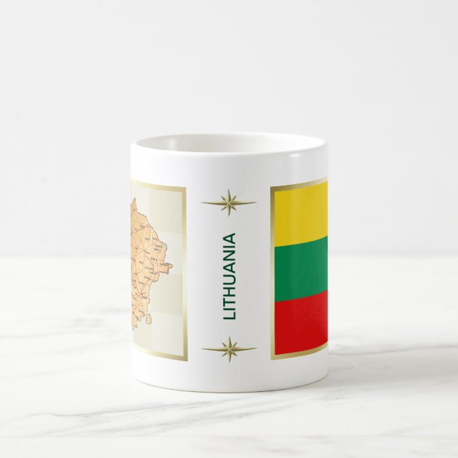 Mug Drapeau lituanien + Maquette (Centre)