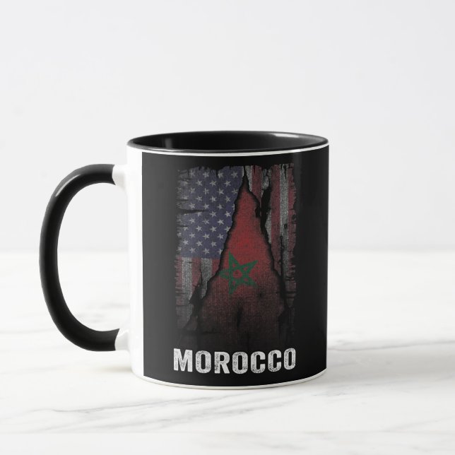 Mug Drapeau maure-américain Maroc Football marocain (Gauche)