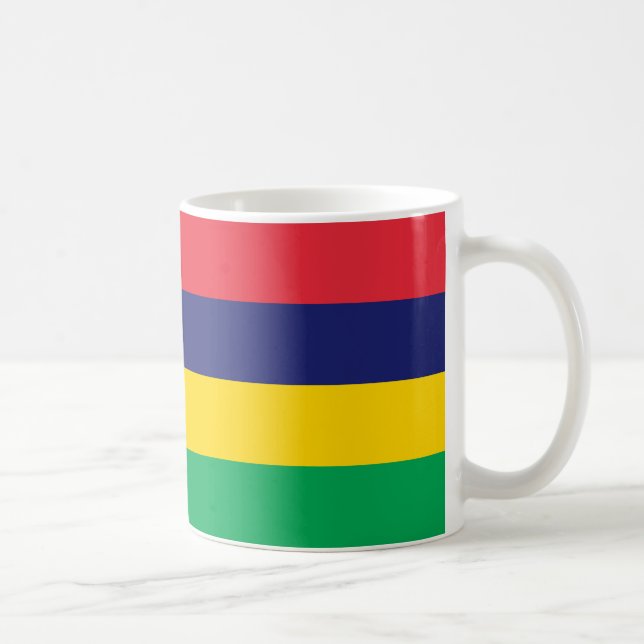 Mug Drapeau Maurice Musique en céramique (Droite)